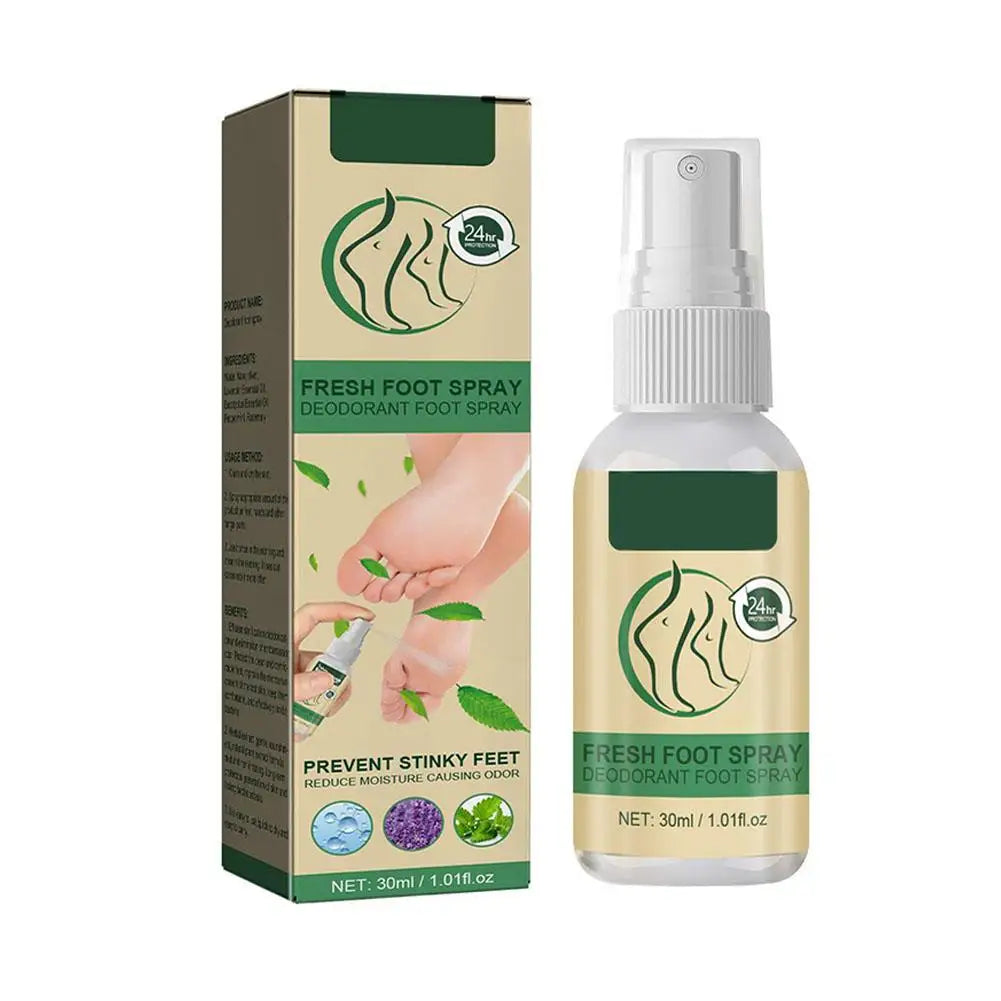 30ml Natural Foot & Shoe Deodorizer Spray | Fresh Dry Feet
