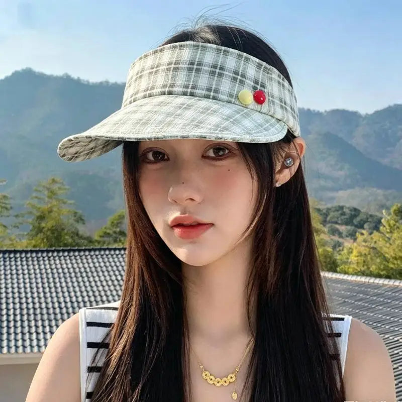 Women's Adjustable UV Sun Visor Hat – Knit Cap 6 Colors