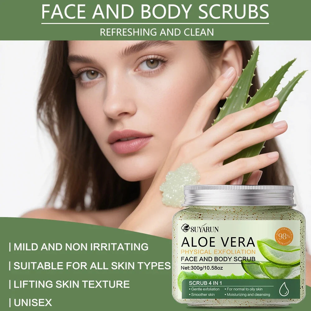 SUYARUN Aloe Vera Exfoliating Scrub – Face & Body 300g
