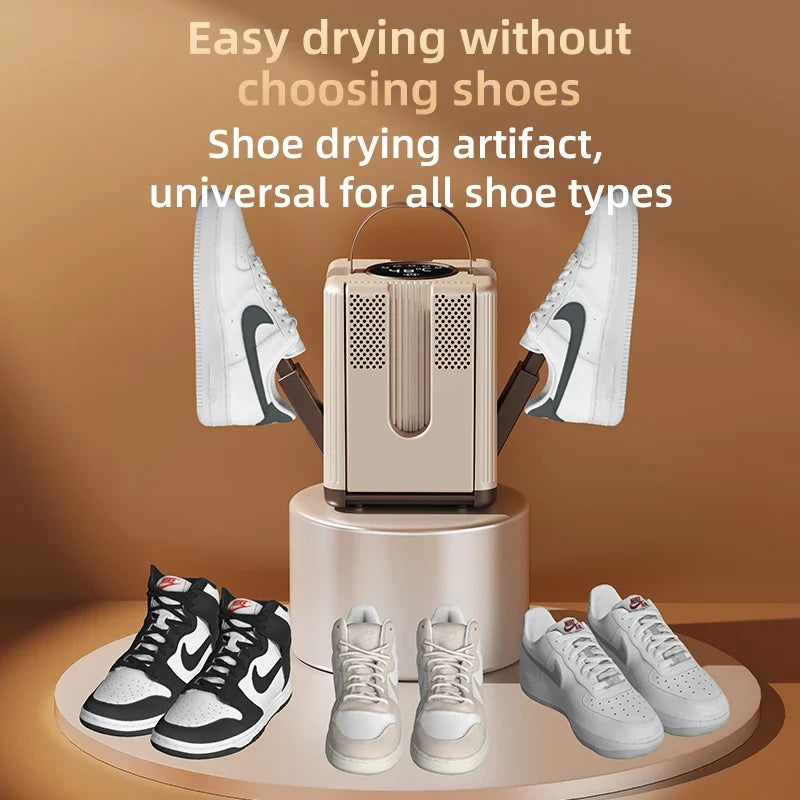HOMEFISH 6-Arm Foldable Electric Shoe & Boot Dryer | Timer