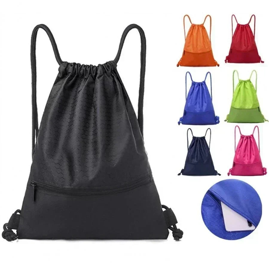 Sport 5 Drawstring Pocket Simple Backpack Men's Women's Fitness