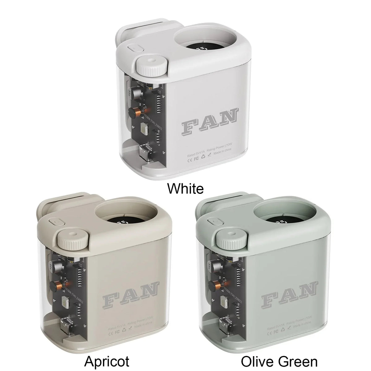Mini Clip Fan 100 Speeds Adjustable Hands-free 1800mAh Battery Built