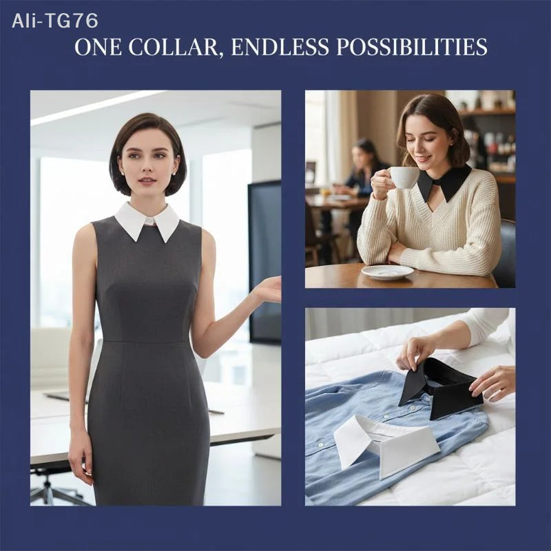 Detachable False Collar for Women – Lapel Shirt Accessory