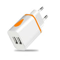 Dual USB Travel Wall Charger 2A Fast Charging EU/US Plug