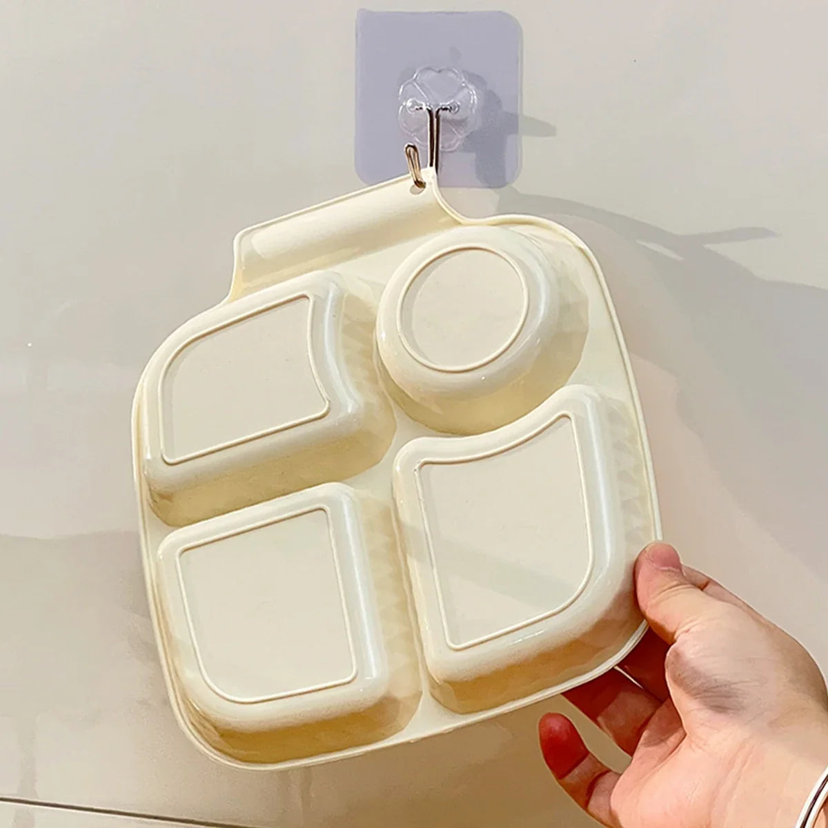 Divided Portion Control Plates | Multi-Section Cafeteria Tray