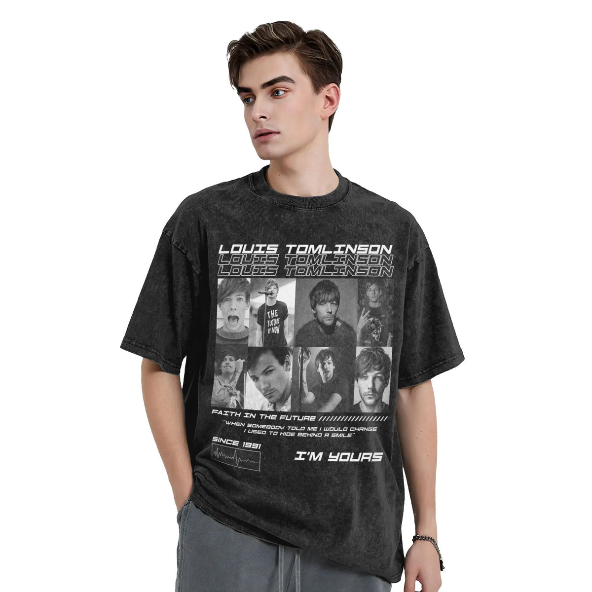 Men's Louis Tomlinson Cotton Graphic T-Shirt | I'm Yours Tee
