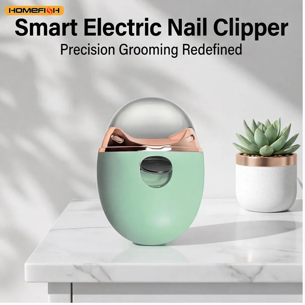 Electric Anti-splash Nail Clipper Trimmer Baby Adult Manicure
