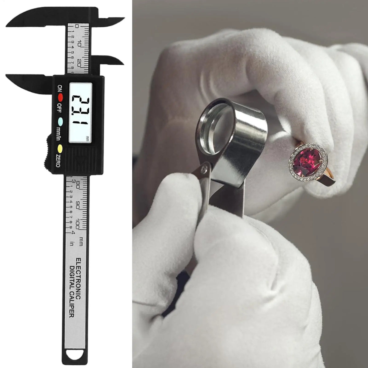 0–100mm Tiny Digital Vernier Caliper | Portable Measuring Tool