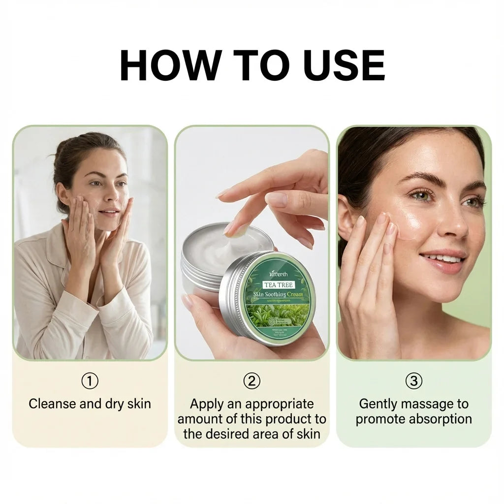 Tea Tree Soothing Cream | Hydrating Pore-Minimizing Moisturizer