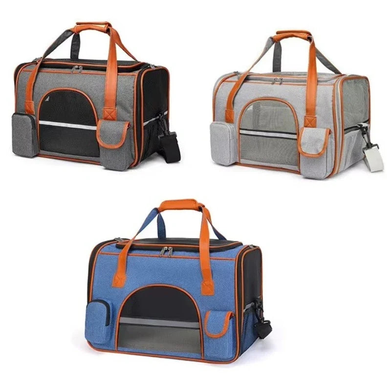 Anti-Collapse Pet Carrier Travel Bag | Dogs Cats Small Pets