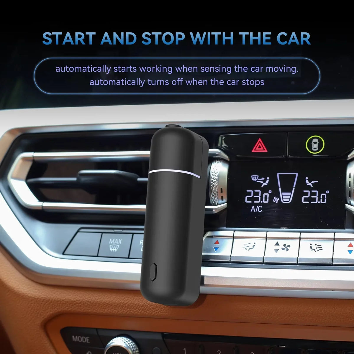 Rechargeable Car Vent Clip Aroma Diffuser | Waterless Essential Oil
