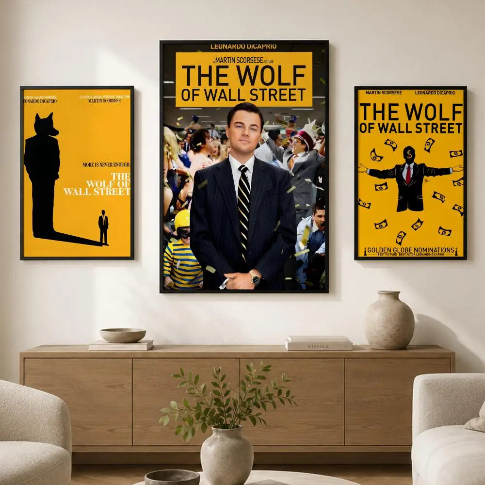 Wolf of Wall Street Movie Poster – Peel & Stick PVC Wall Art