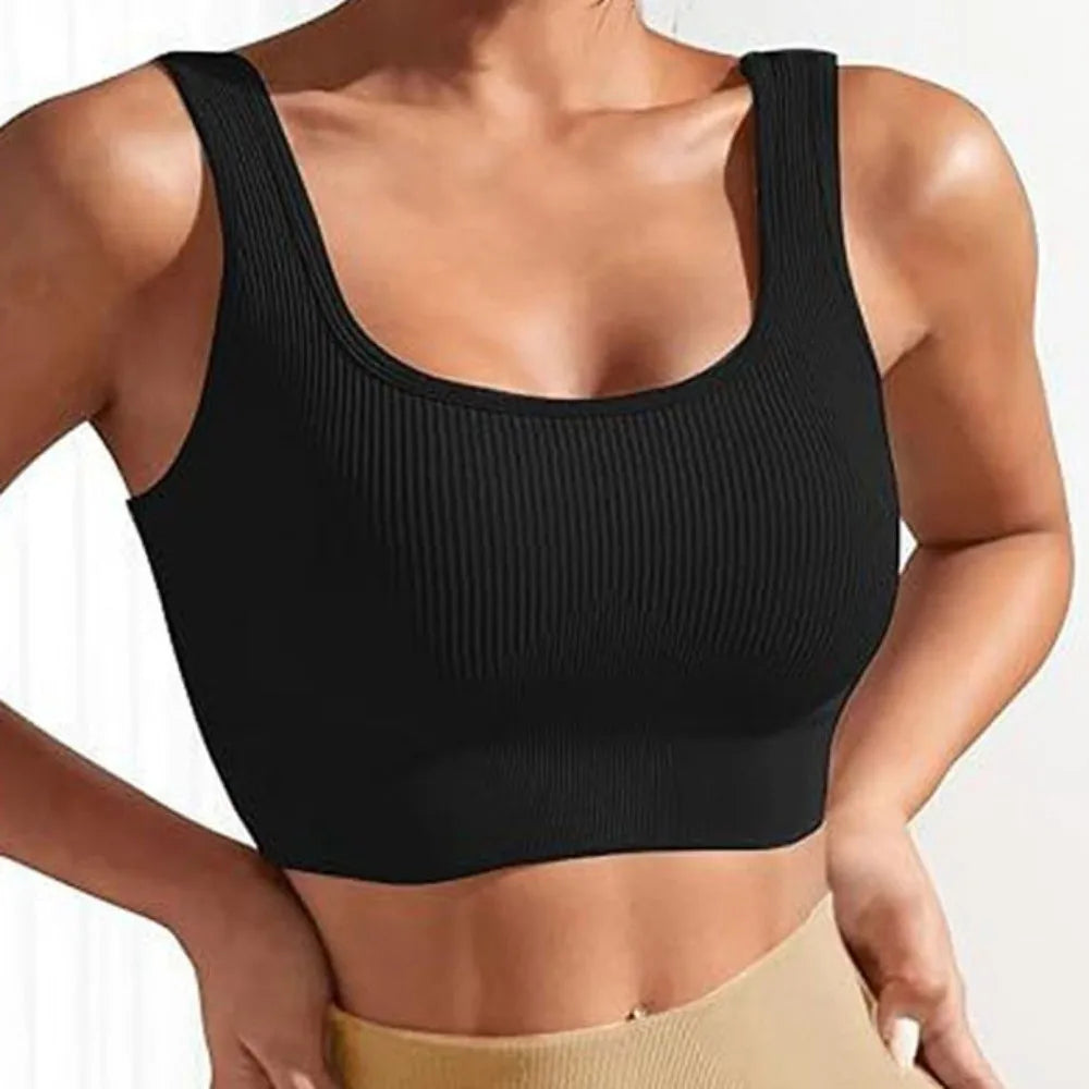 Seamless Sports Bra – Breathable Moisture-Wicking Yoga Bra