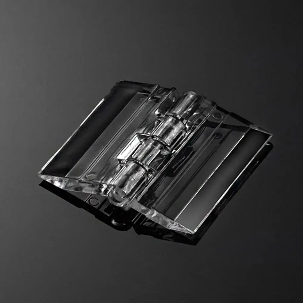 Clear Acrylic Folding Hinges 270° | 10 Pcs DIY Cabinet Hardware