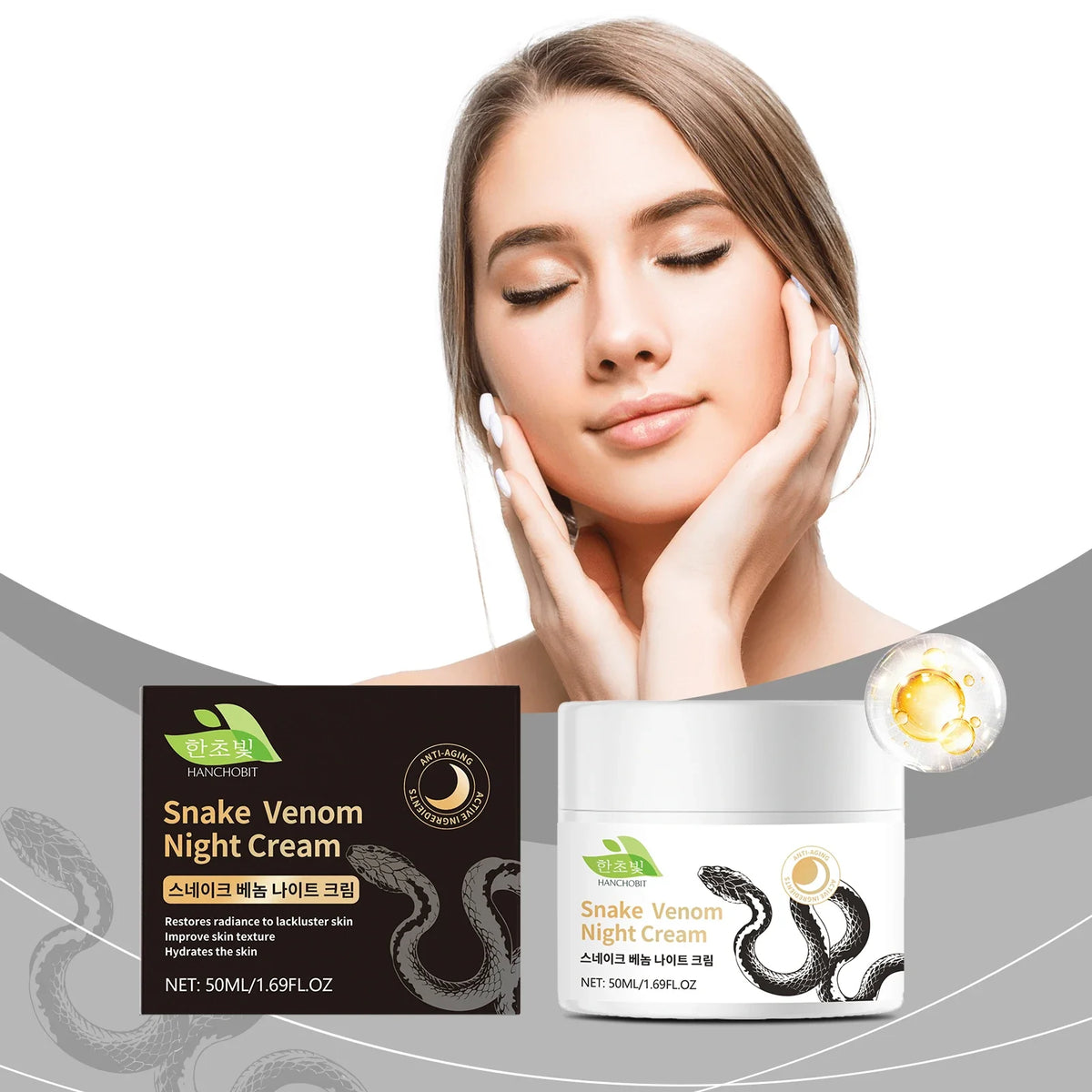 Snake Venom Night Cream – Deep Nourish & Smooth Skin | 50ml