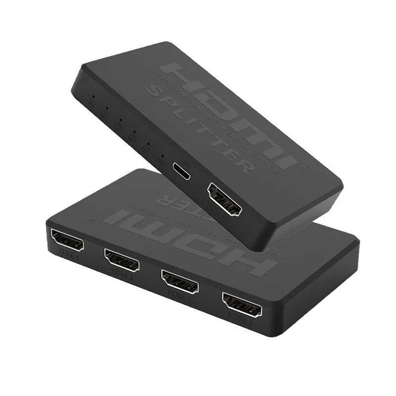 1x4 HDMI Splitter 4K – 1 In 4 Out Hub for PS4, TV & Laptop