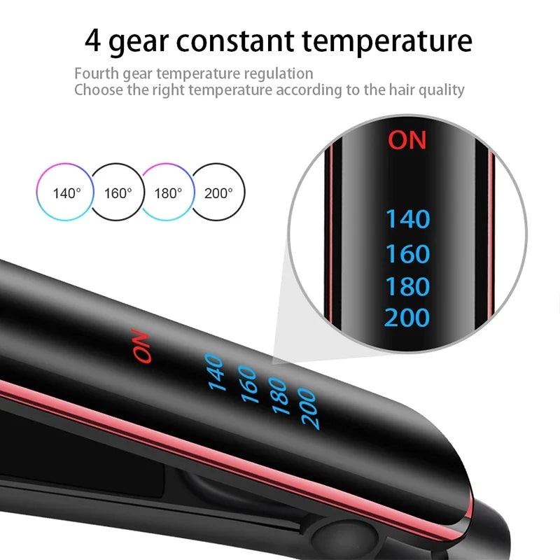 ROFAELEC 2-in-1 Hair Straightener & Curler Flat Iron | 200°C