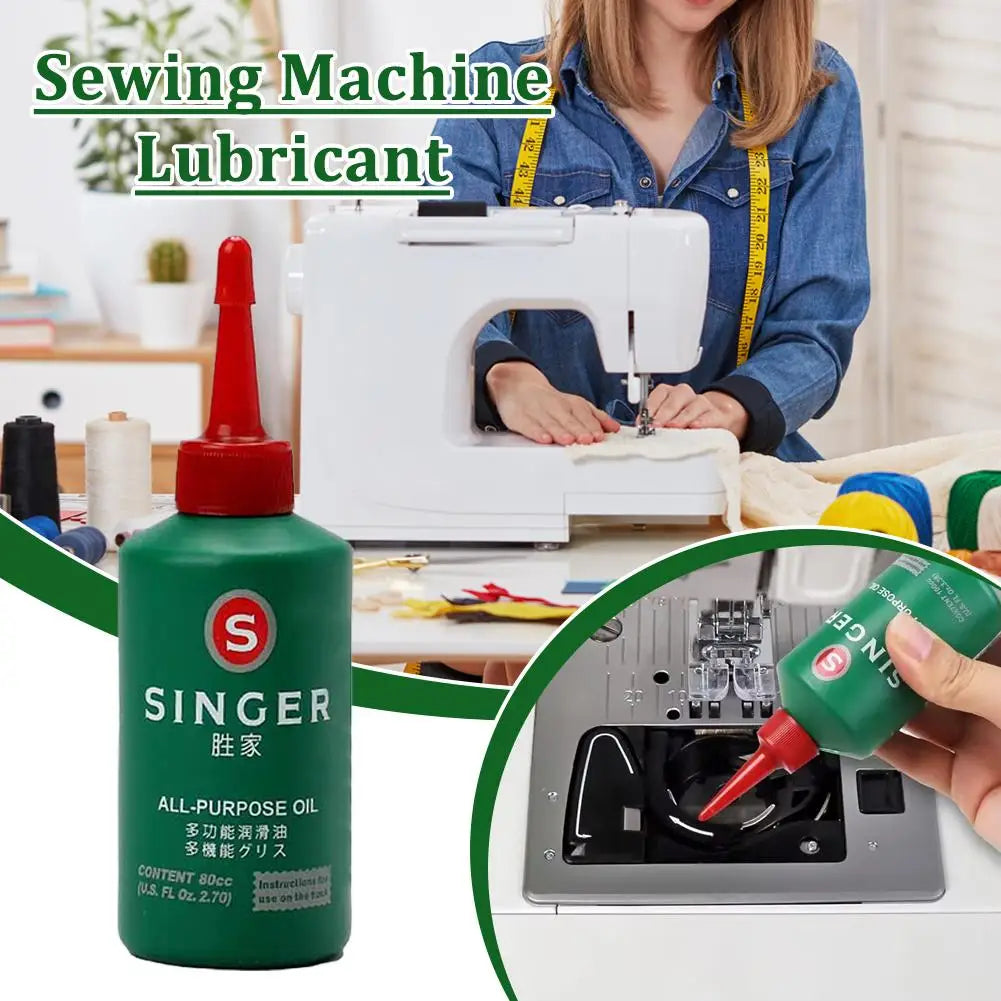 Sewing Machine Oil Lubricant 80ml – White Oil for All Brands