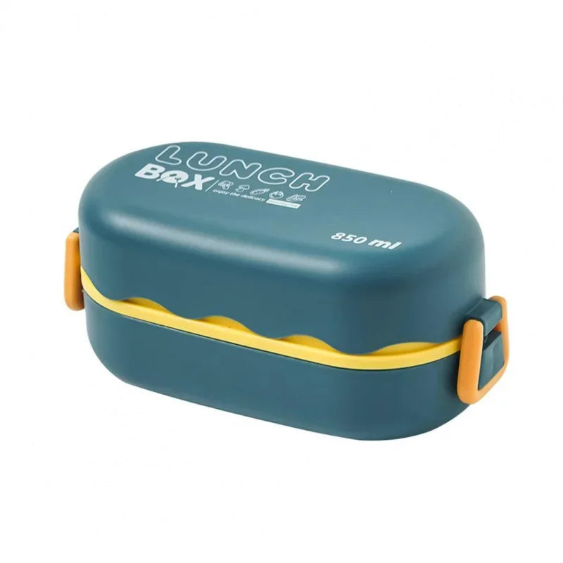 850ml Double-Layer Leak-Proof Bento Box | Microwavable Lunch Box