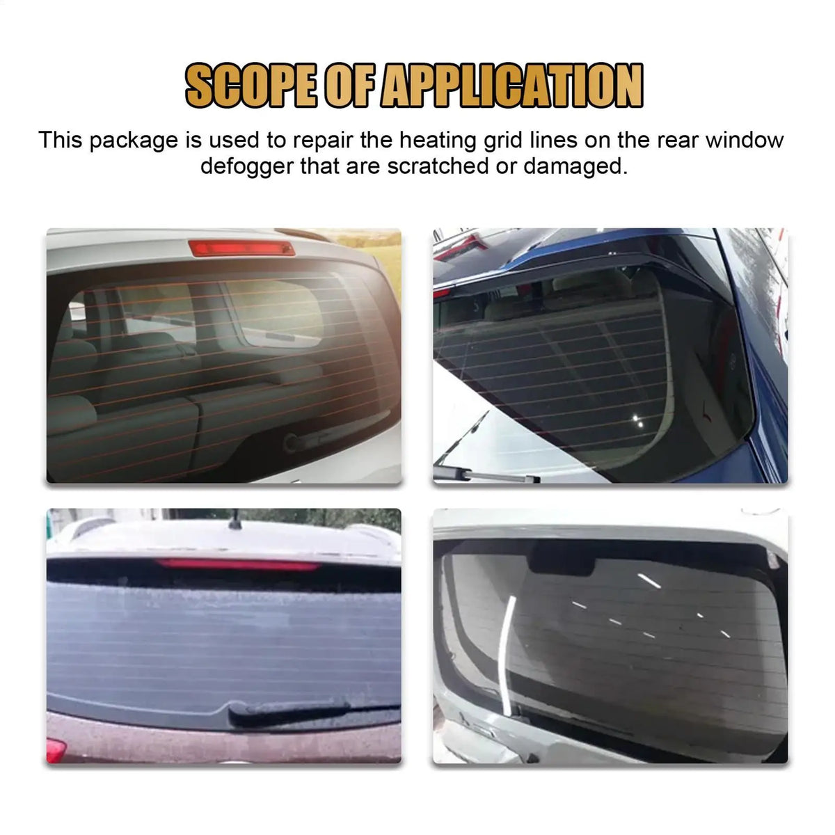 Rear Defroster Repair Kit – DIY Defogger Grid Line Fix