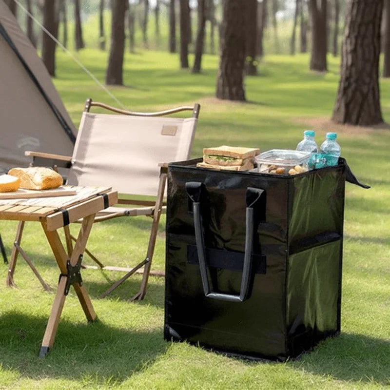 Foldable Large Capacity Wheeled Storage Bag with Lid