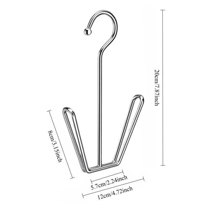 Stainless Steel Hanging Shoe Drying Rack – Windproof Hook