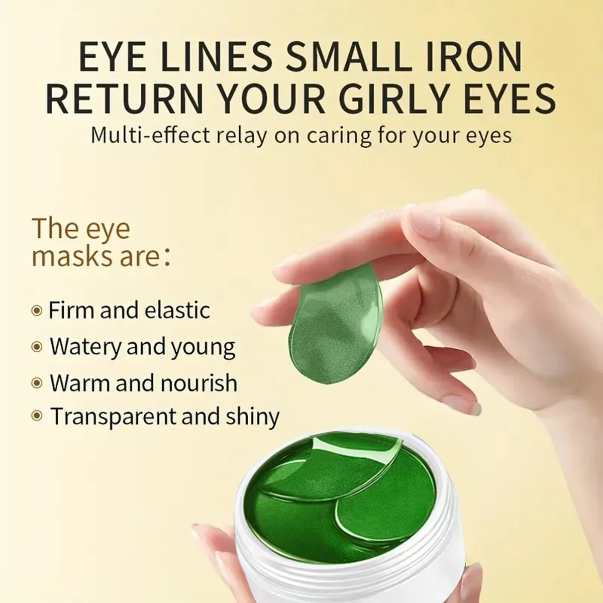 60pc Seaweed Hyaluronic Acid Collagen Eye Mask Patches