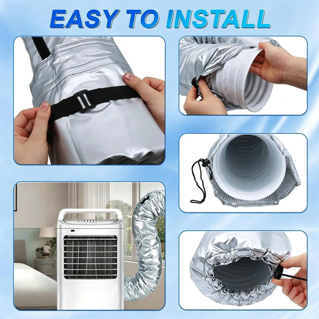 AC Hose Insulation Sleeve – Heat-Resistant Portable AC Cover