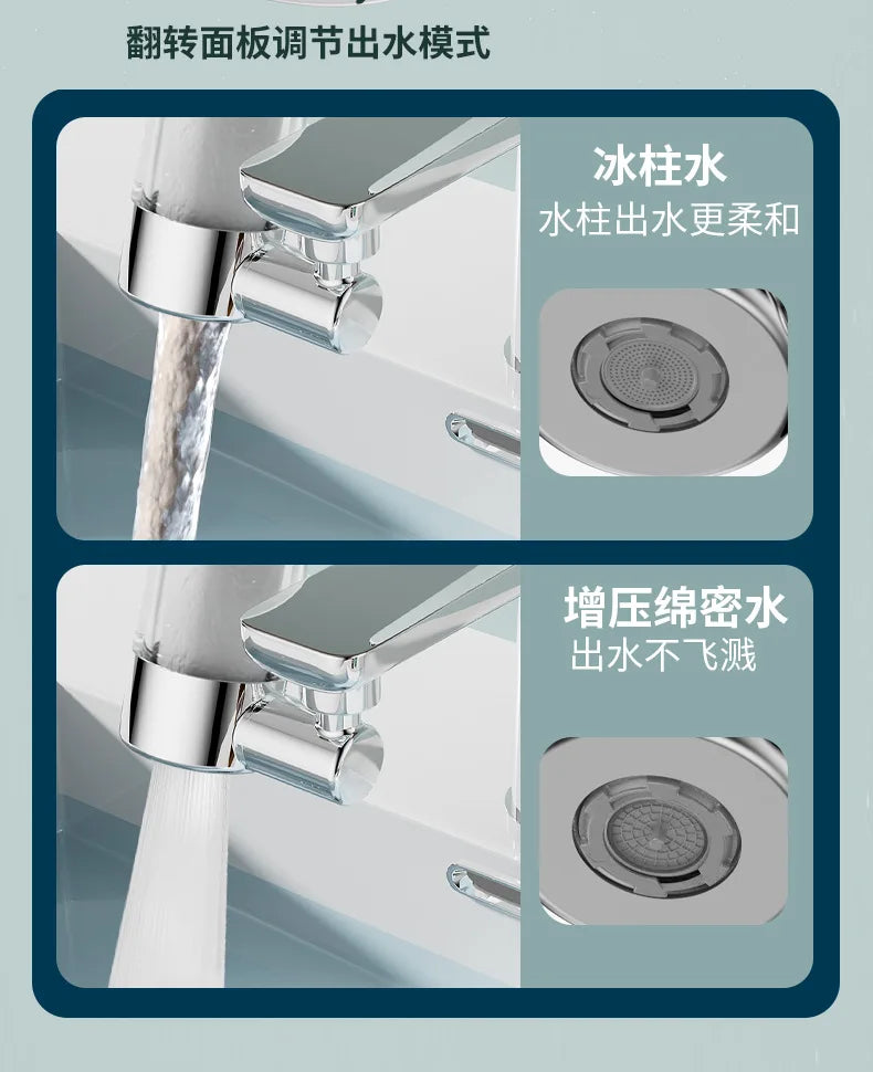 720° Rotatable Faucet Aerator | Anti-Splash Water-Saving Nozzle
