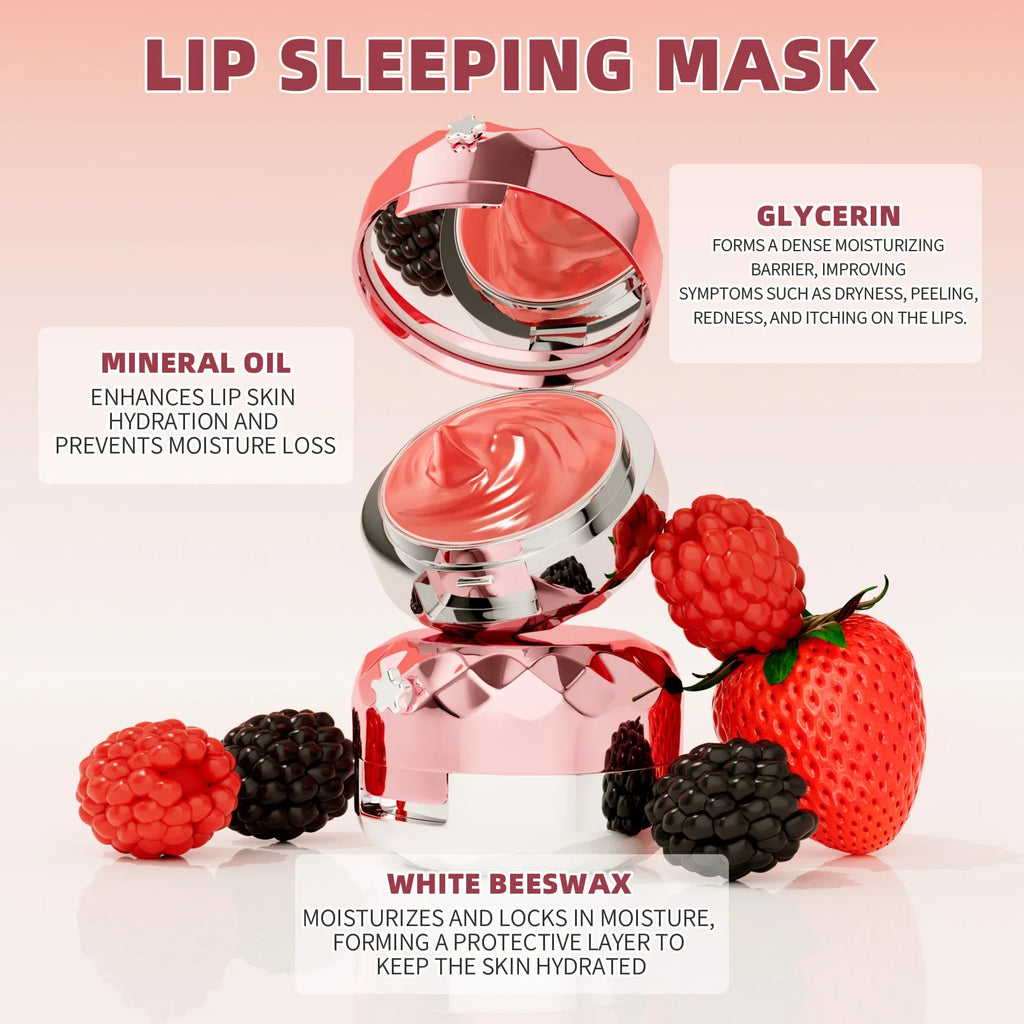 Lip Sleep Mask Moisturizing Nourish Repair Hydrated Fade
