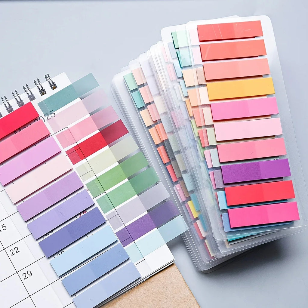 5000 Morandi Color Index Tabs – Transparent PET Sticky Notes