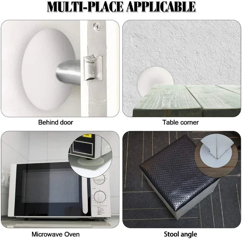 Self-Adhesive Silicone Door Stopper Bumpers – 1–5 Pack