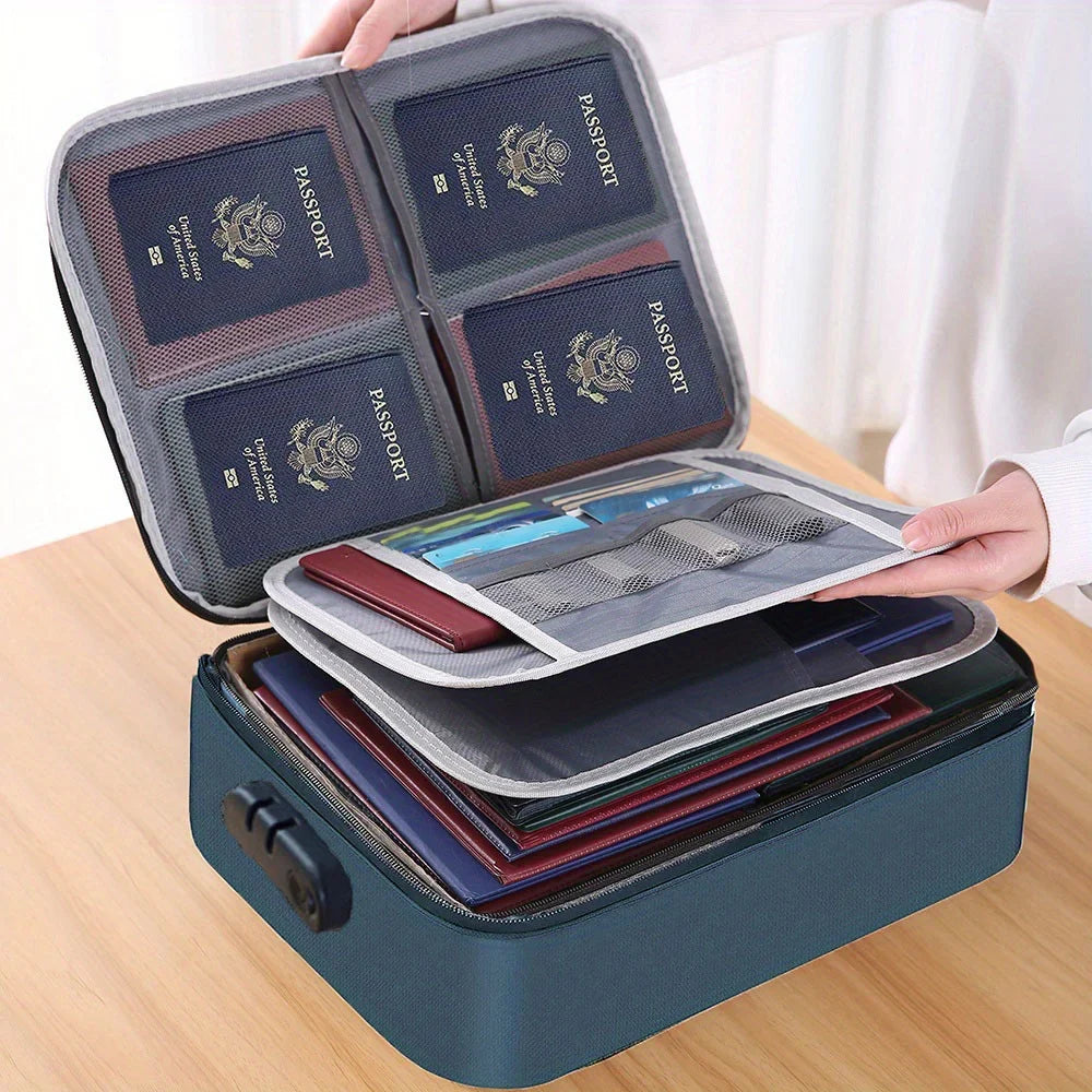 Multifunctional Briefcase Password Lock Office Document Storage