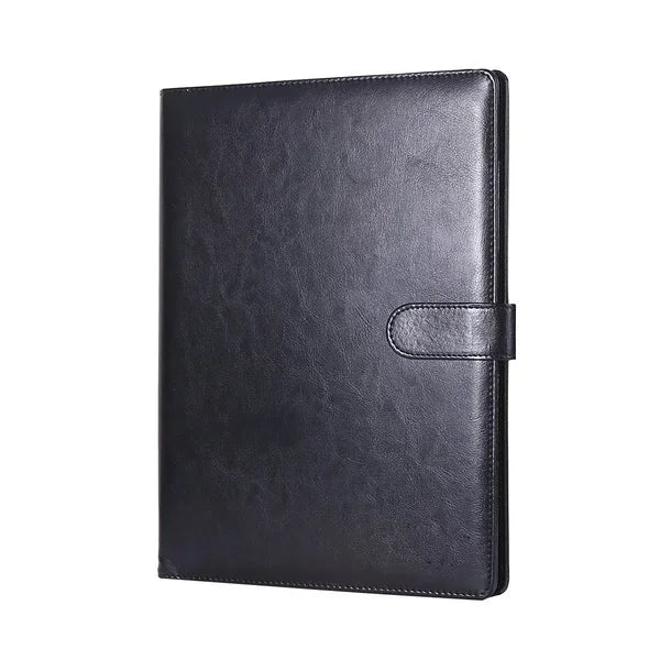 A4 Leather Conference Folder | Business File & Contract Organizer