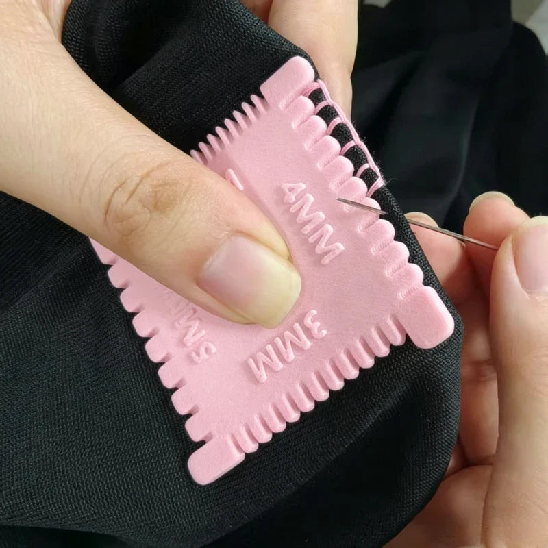 Manual Sewing Tool Needle Thread Ruler Containing 2 3 4 Spacing