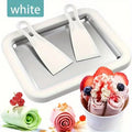 Household Ice Cream Maker Pan 1 Scraper Instant Rolled DIY Sorbet