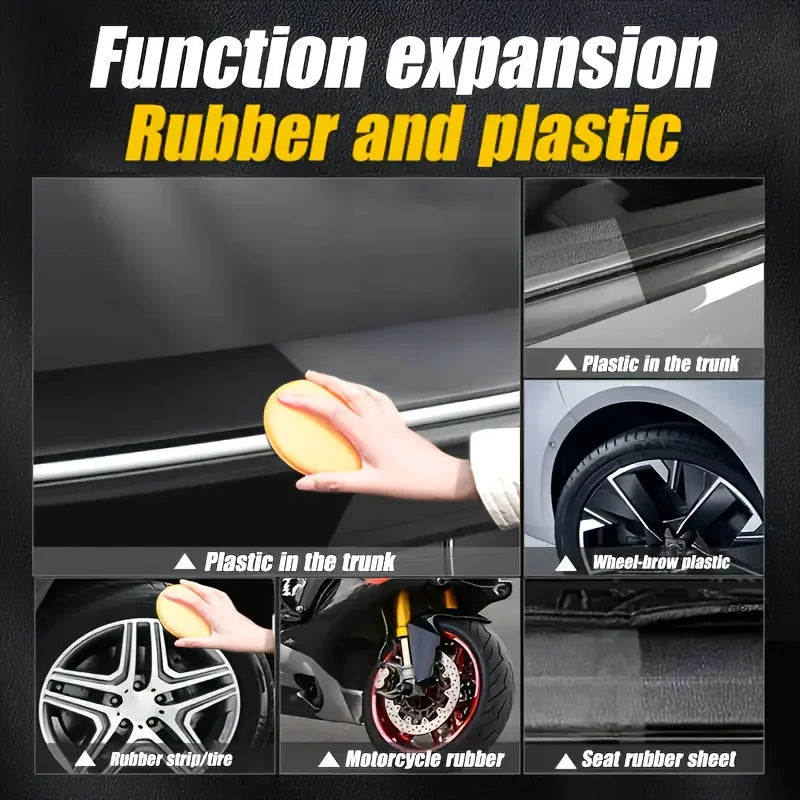 Black Trim & Plastic Restorer 150ml – UV Protection for Cars