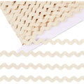 Cotton Ric Rac Wavy Fringe Trim Ribbon 15mm – 16.5 Yards White