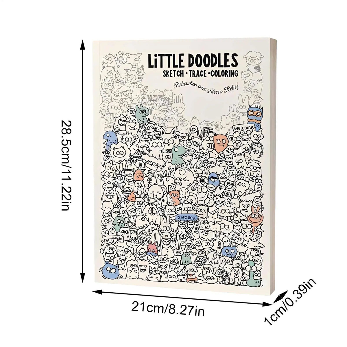 Doodle Art Adult Coloring Book – Mindfulness Trace & Color