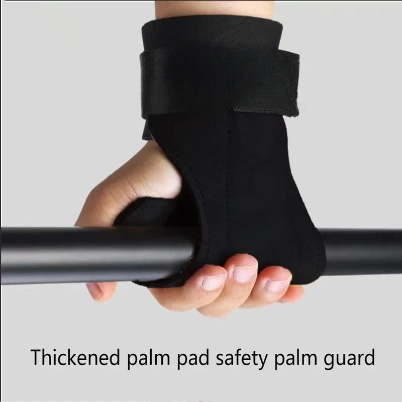 Double Layers Bench Press Weight Lifting Wrist Hooks Straps Deadlift