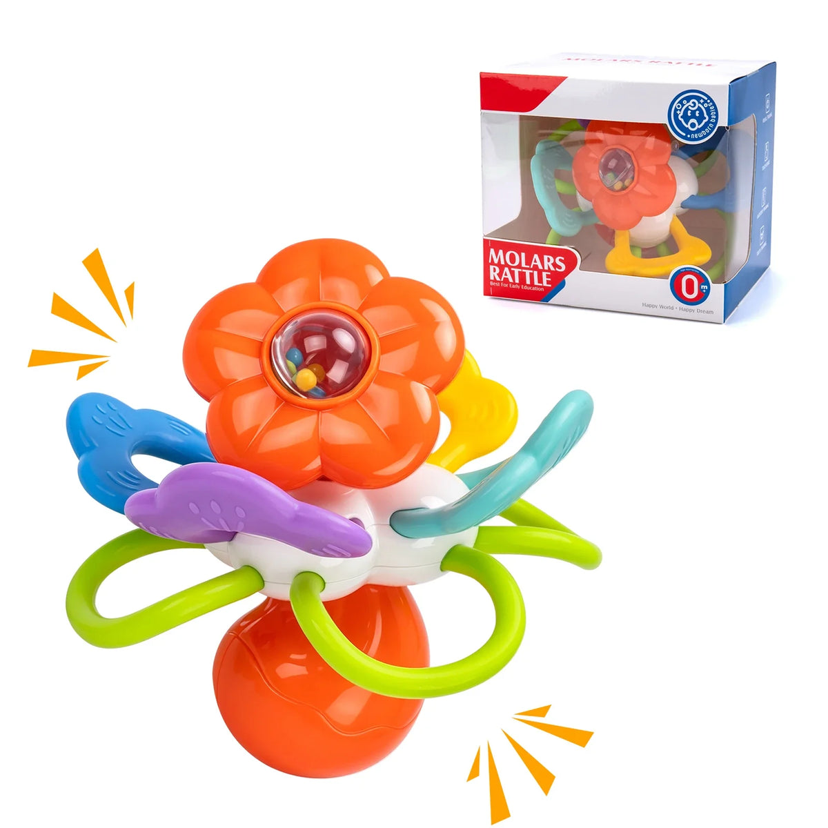 Manhattan Round Ball Baby Toys Infant 0-12months Soft Silicone Hand