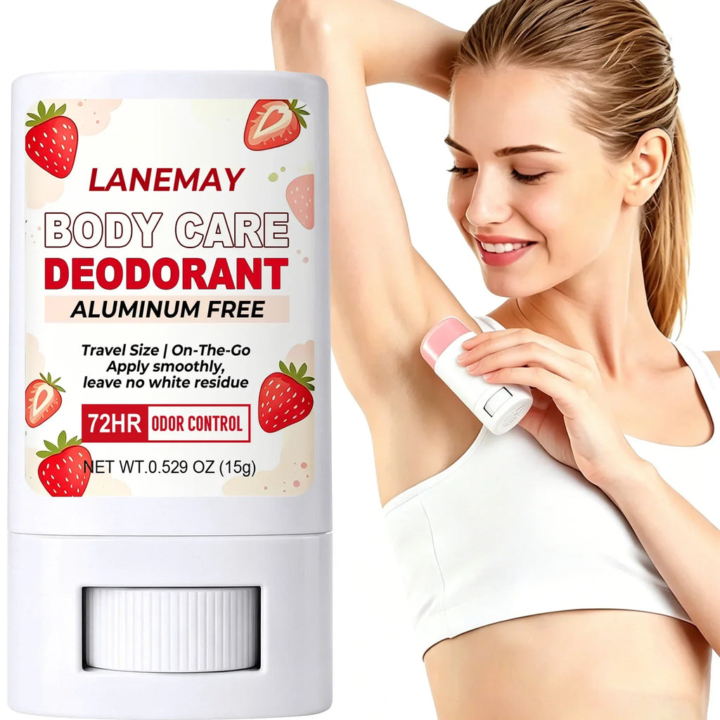Lanemay Aluminum-Free Deodorant Stick – 72HR Odor Control 15g