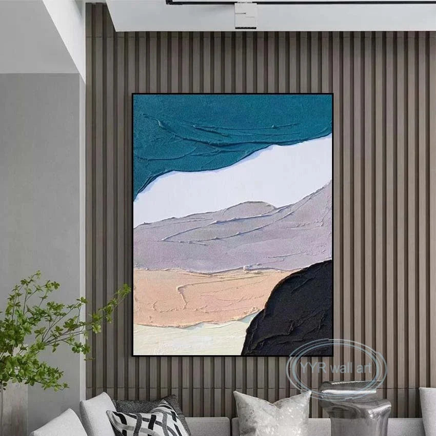 Abstract Hand-Painted Oil Painting Canvas Wall Art | Modern Decor