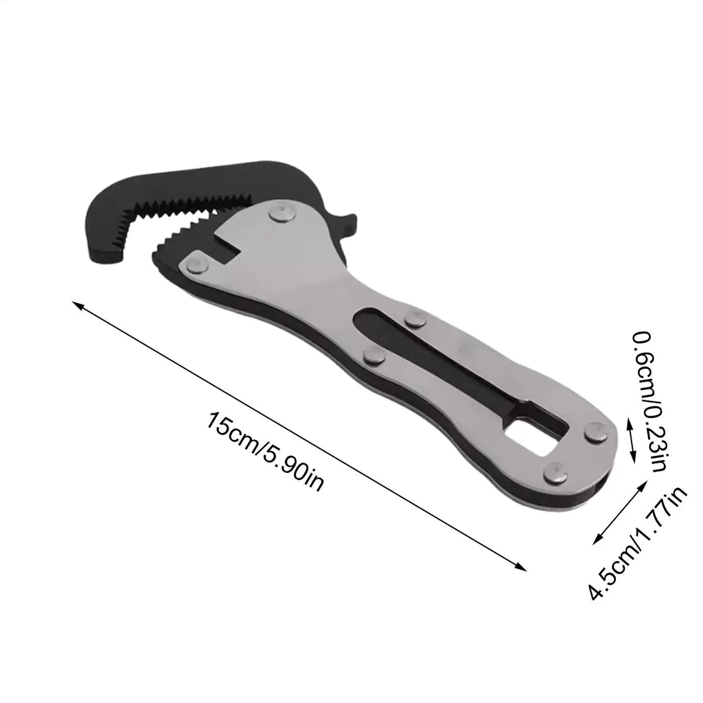 Stubby Adjustable Wrench – Non-Slip Compact Short Handle Tool