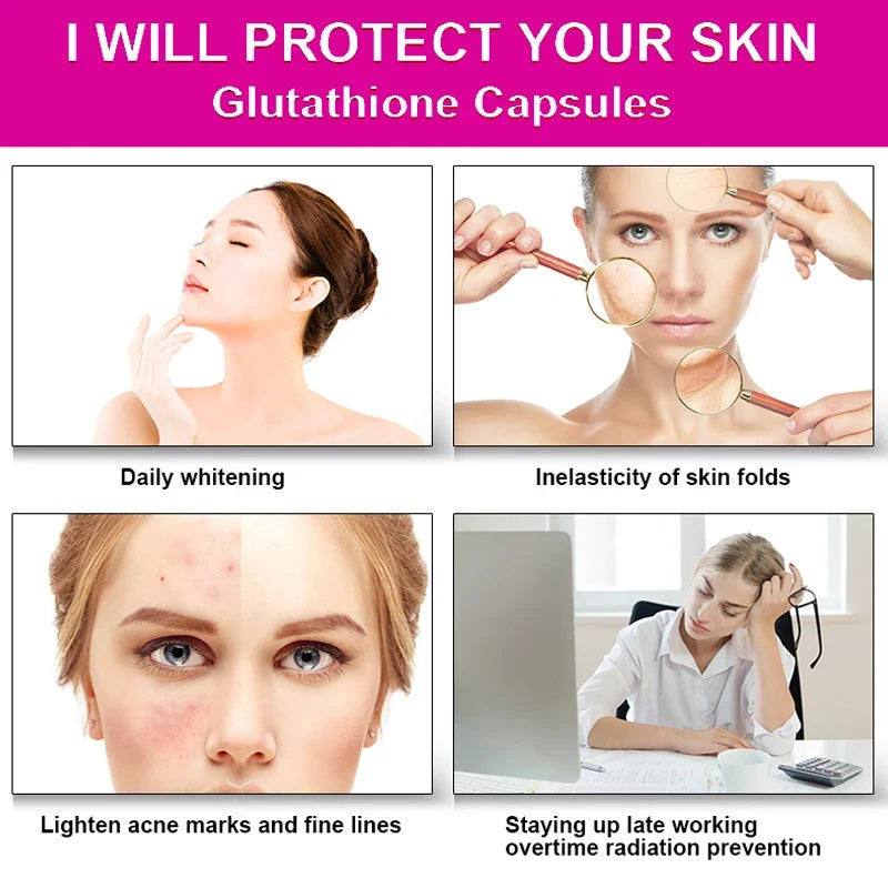 Glutathione & Collagen Capsules | Antioxidant Skin Support