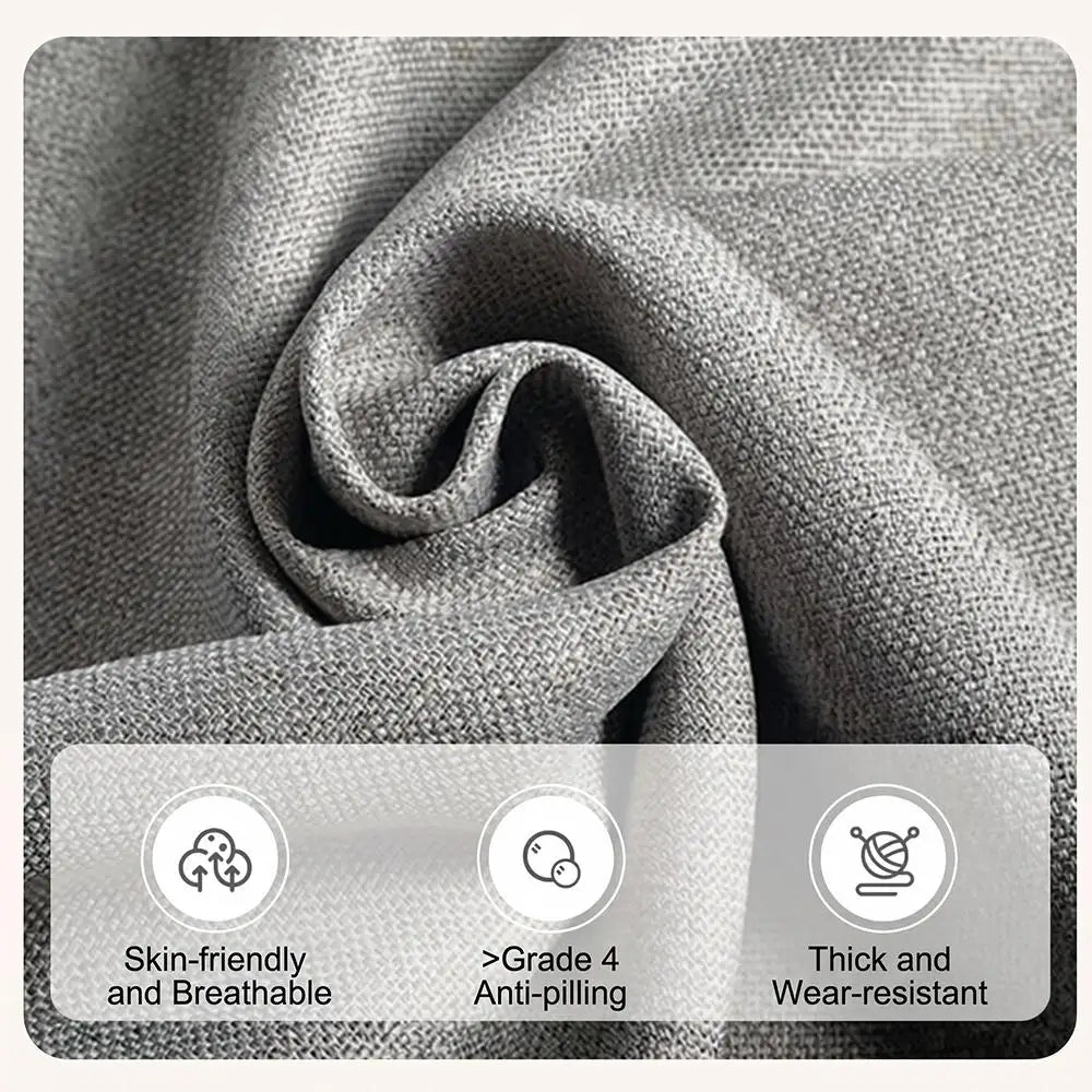 Colorful Daisies Linen Cushion Cover with Hidden Zipper