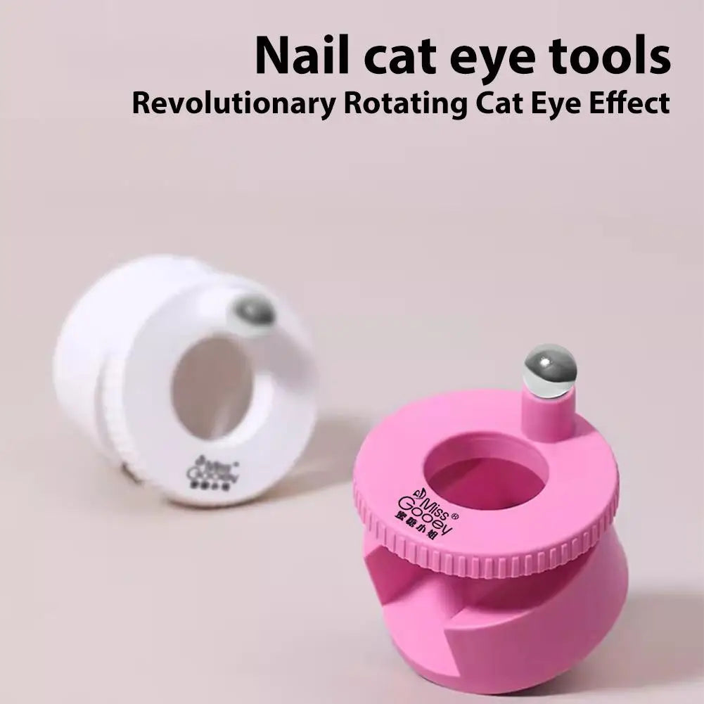 Rotating Cat Eye Nail Magnet – 360° Glass Bead Spinner Tool