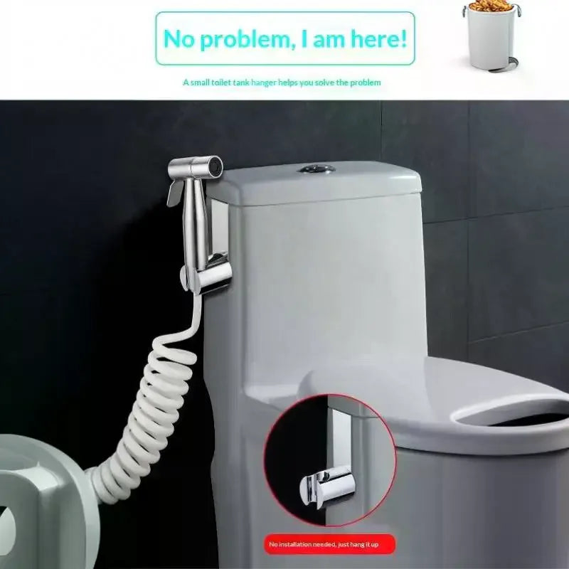 Stainless Steel Toilet Tank Sprayer Holder Hook – No-Drill