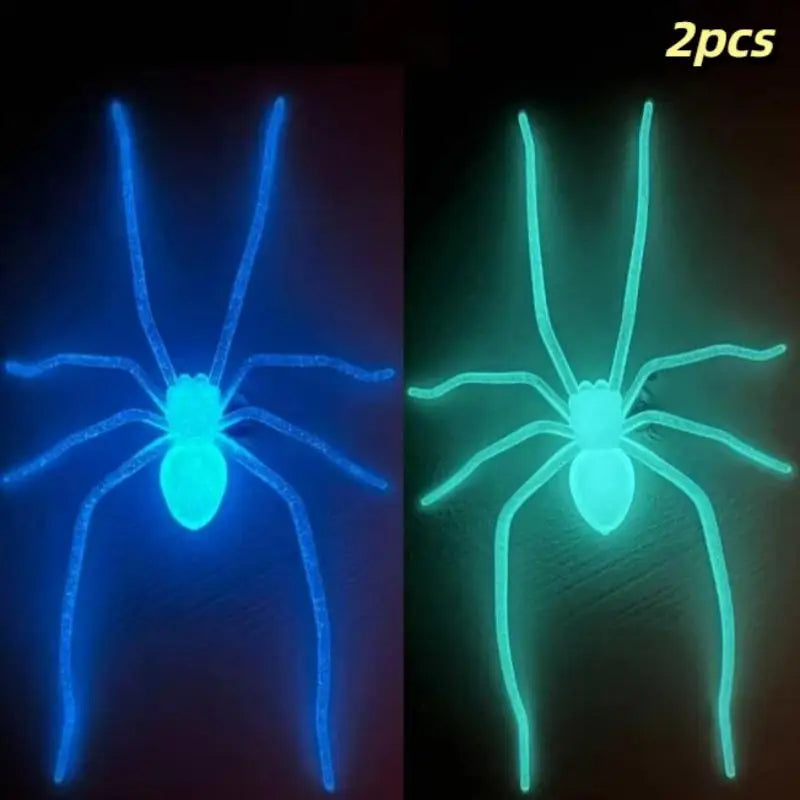 Glow In The Dark Spider Fridge Magnet | Halloween Prank Decor