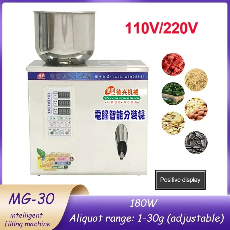1–30g Auto Tea & Particle Filling Packing Machine 110V/220V